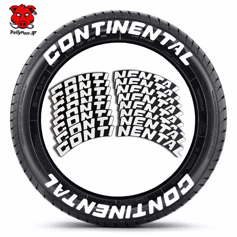 [One-piece set] Tire letter sticker one-piece set One-piece set Suitable for 4 tires No accessories included