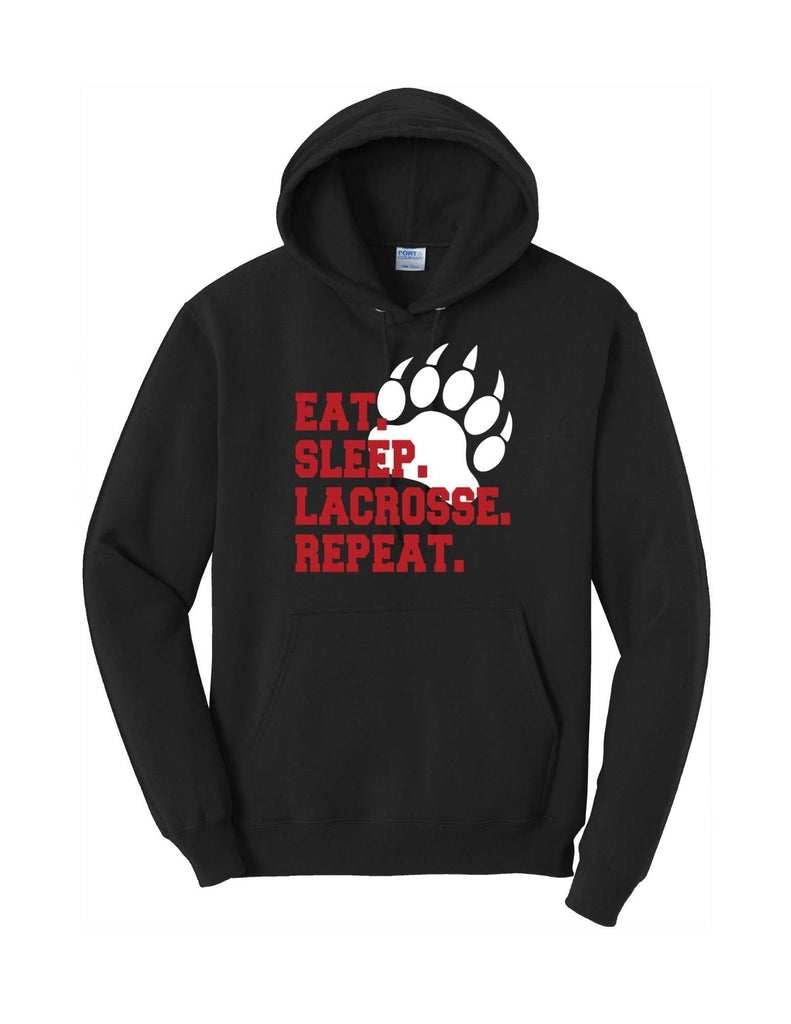 Boys Youth Lacrosse Eat Sleep Lacrosse Hoodie