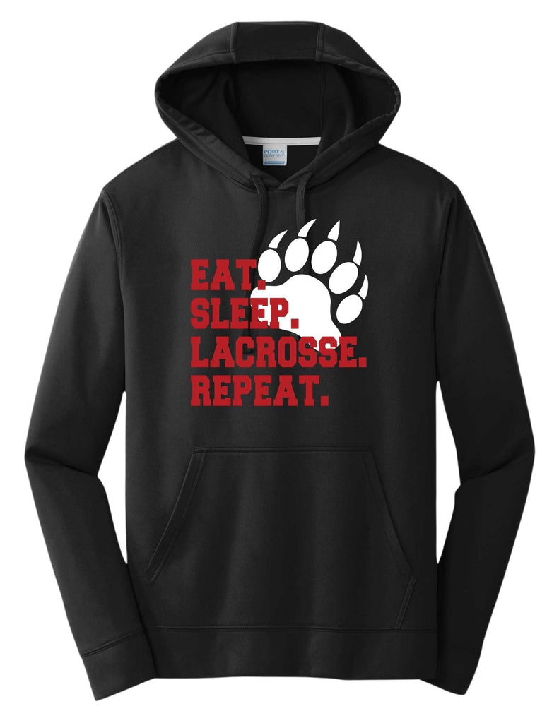 Boys Youth Lacrosse Eat Sleep Lacrosse Hoodie