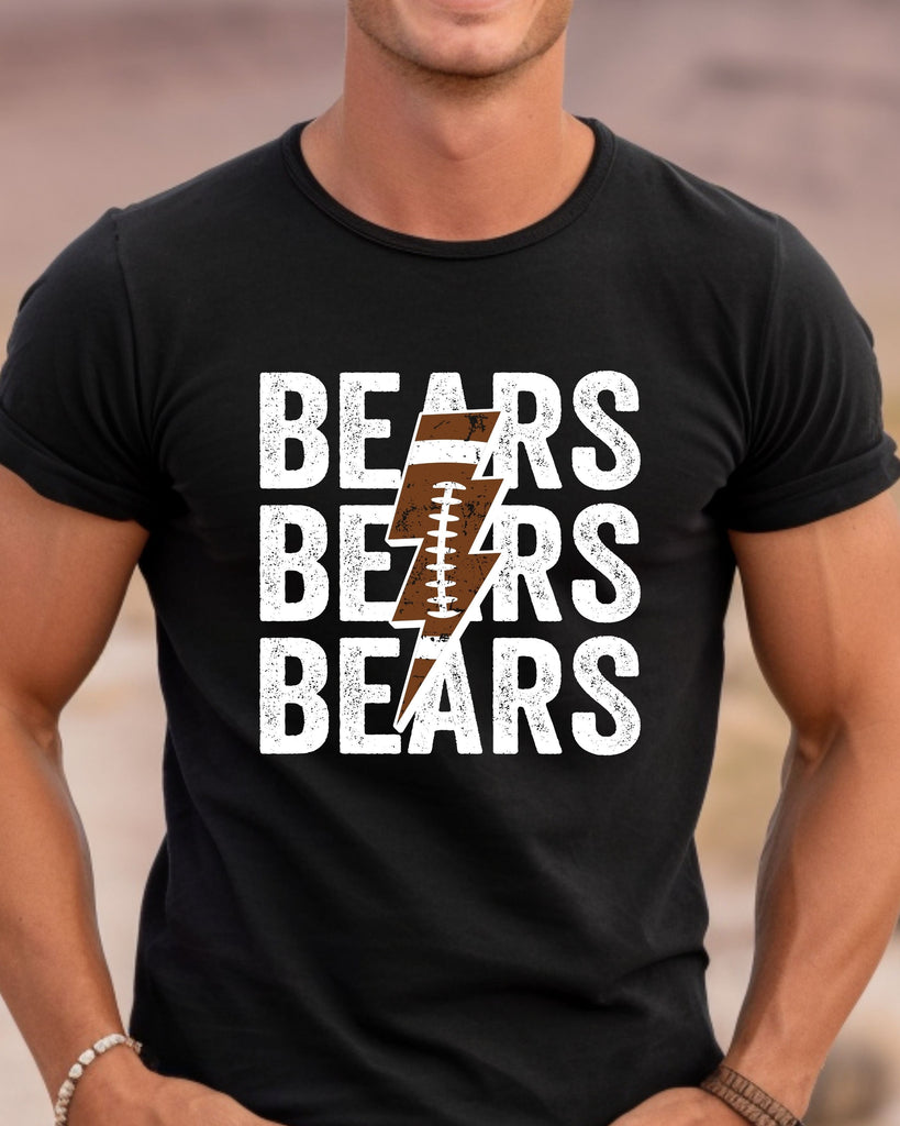 Bears Football Bolt T-shirt