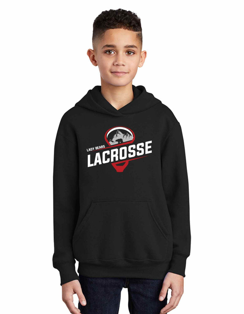 Youth Lady Bears Lacrosse Mountains Hoodie