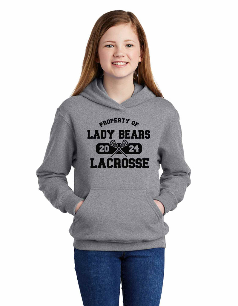 Youth Property of Lady Bears Lacrosse Hoodie