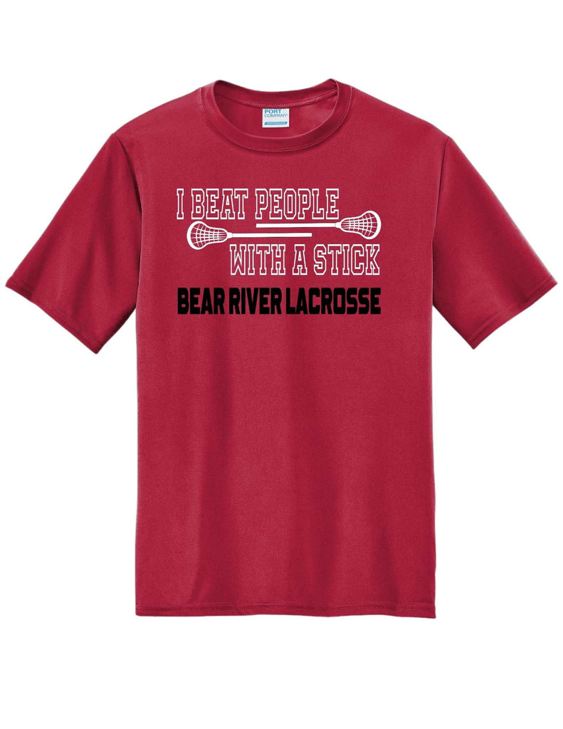 Youth Lacrosse Beat People with a Stick Apparel- Adult and Youth Sizes