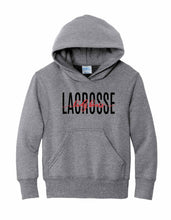 Load image into Gallery viewer, Youth Lady Bears Lacrosse Cursive Hoodie