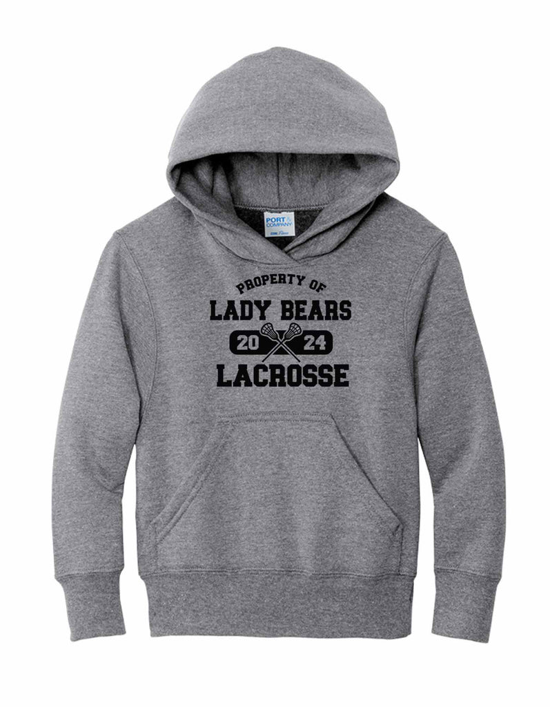 Youth Property of Lady Bears Lacrosse Hoodie