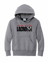 Load image into Gallery viewer, Youth Bear River Bears Lacrosse Grunge Hoodie