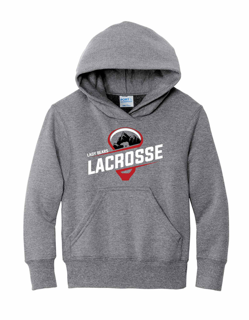 Youth Lady Bears Lacrosse Mountains Hoodie