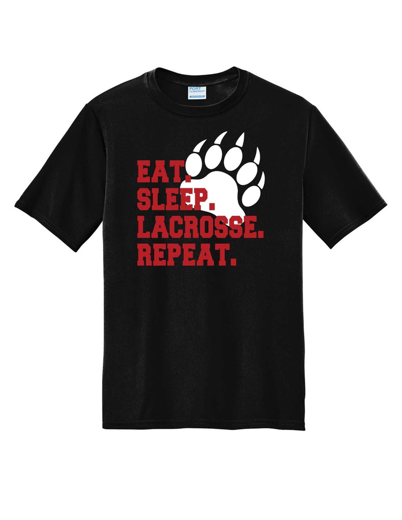 Youth Lacrosse Eat Sleep Lacrosse Repeat Apparel- Adult and Youth Sizes