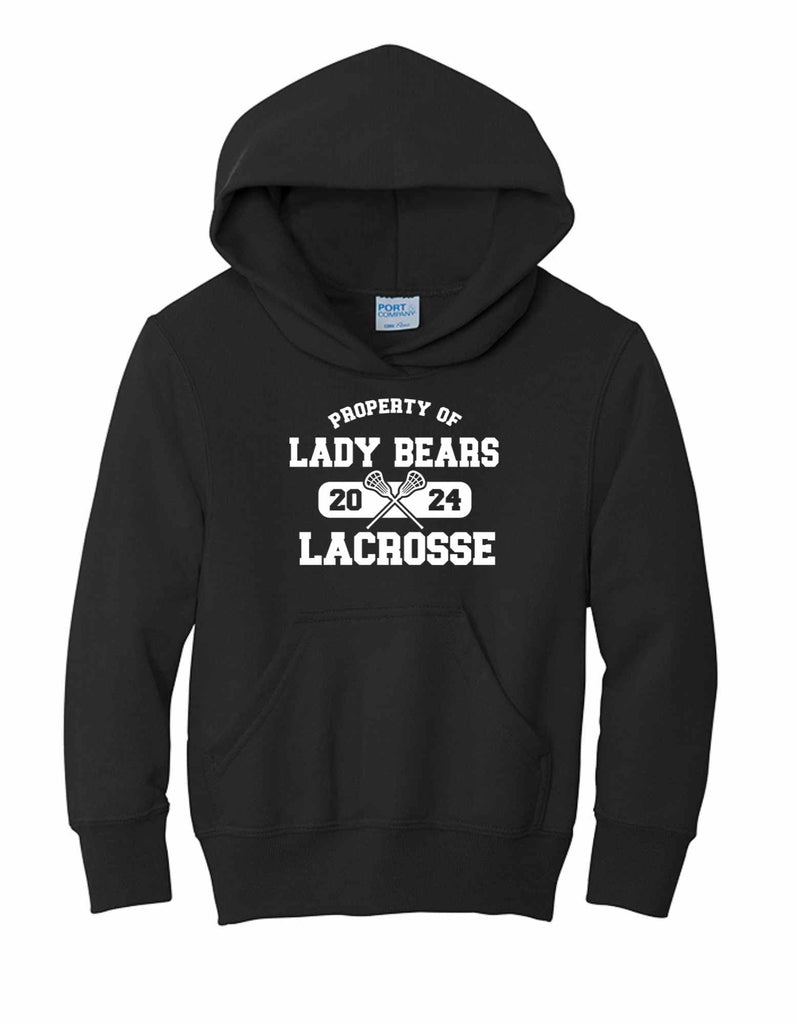 Youth Property of Lady Bears Lacrosse Hoodie