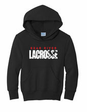 Load image into Gallery viewer, Youth Bear River Bears Lacrosse Grunge Hoodie