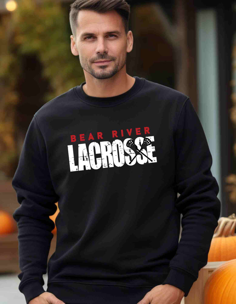 Bear River Lacrosse Grunge Crewneck