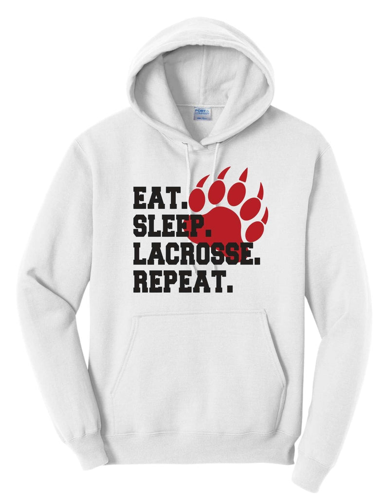 Boys Youth Lacrosse Eat Sleep Lacrosse Hoodie