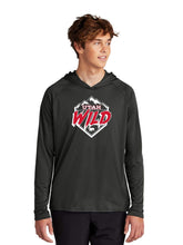 Load image into Gallery viewer, Utah Wild Crest Performance T-shirt Hoodie