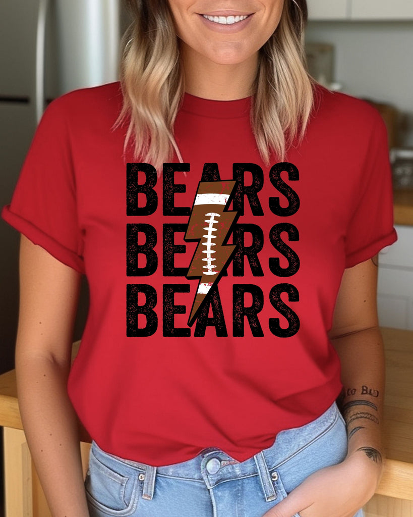 Bears Football Bolt T-shirt