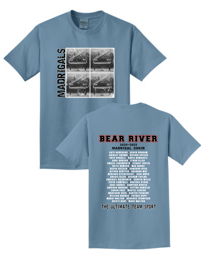 Bear River Madrigals Choir Beach Washed T-Shirt