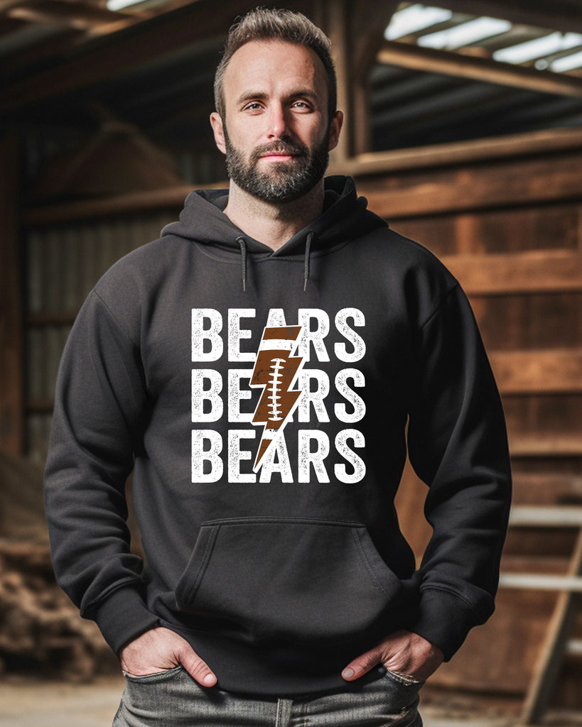 Bears Football Bolt Hoodie