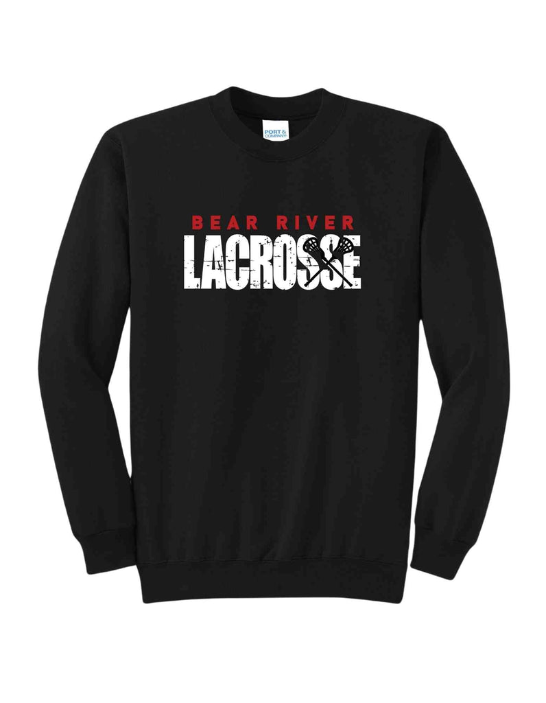 Bear River Lacrosse Grunge Crewneck