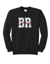 Load image into Gallery viewer, Boys Youth Lacrosse BR Lacrosse Cursive Crewneck- Adult &amp; Youth Sizes