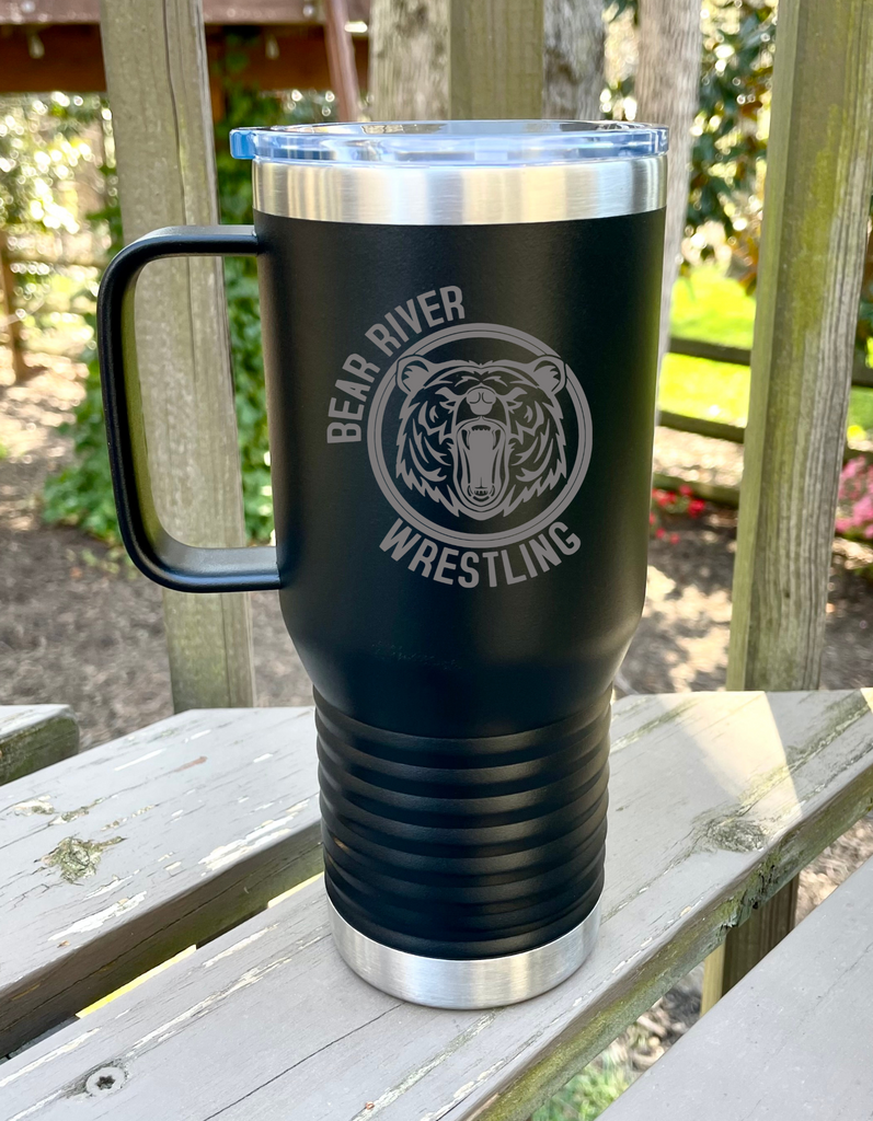 Boys Wrestling  Engraved Insulated Travel Mug