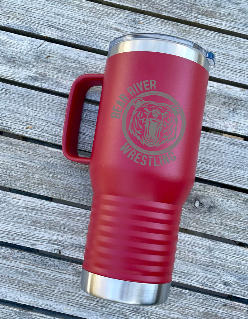 Boys Wrestling  Engraved Insulated Travel Mug