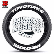 Load image into Gallery viewer, [One-piece set] Tire letter sticker one-piece set One-piece set Suitable for 4 tires No accessories included