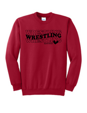 Load image into Gallery viewer, Boys Wrestling Heart Crewneck