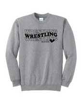 Load image into Gallery viewer, Boys Wrestling Heart Crewneck