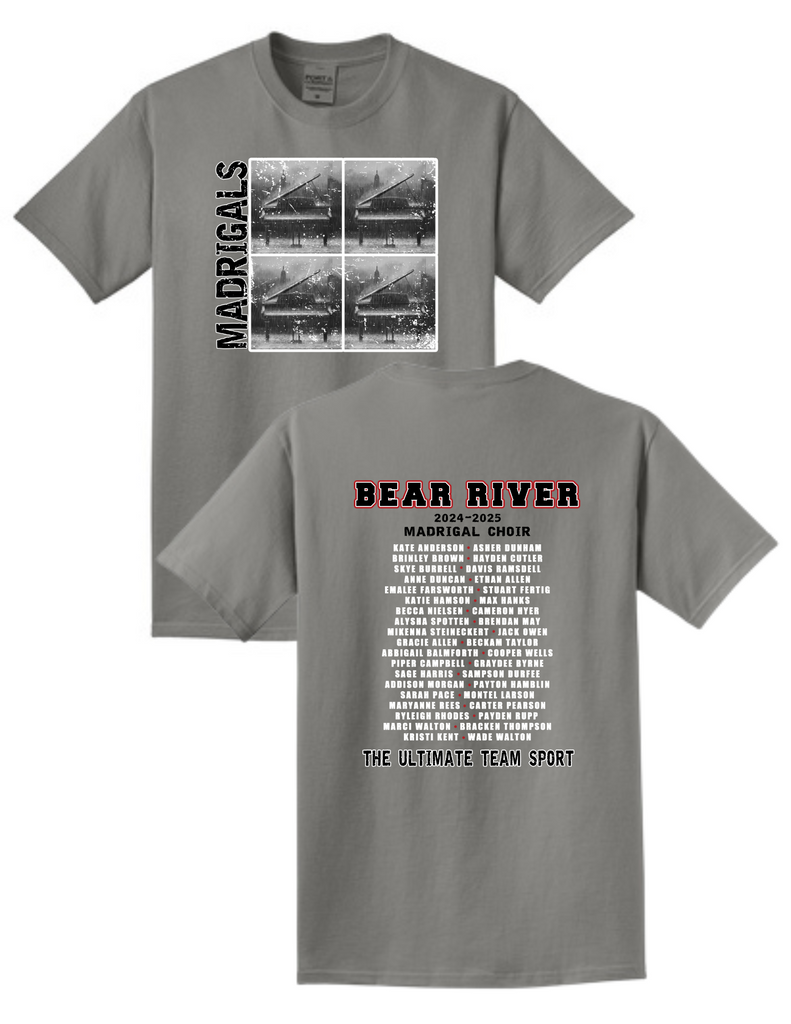 Bear River Madrigals Choir Beach Washed T-Shirt