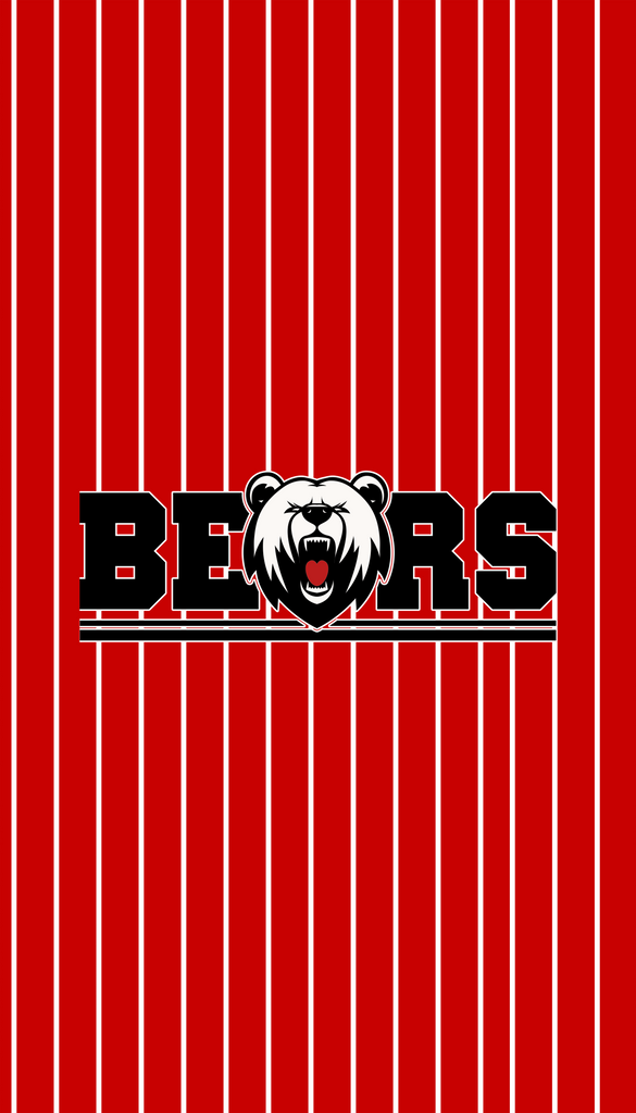 Boys Basketball Bears Stripe Microfiber Towels