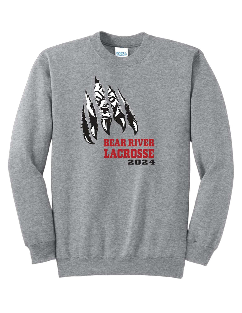 Boys Youth Lacrosse Claw Slash Crewneck- Adult & Youth Sizes