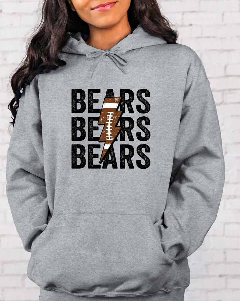 Bears Football Bolt Hoodie