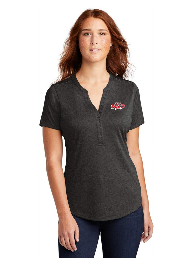 Utah Wild Performance Sport-Tek ® Ladies Endeavor Henley