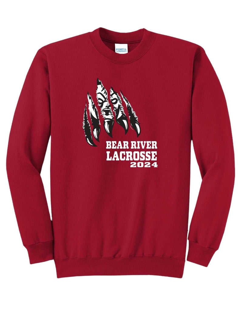 Boys Youth Lacrosse Claw Slash Crewneck- Adult & Youth Sizes