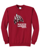 Load image into Gallery viewer, Boys Youth Lacrosse Claw Slash Crewneck- Adult &amp; Youth Sizes