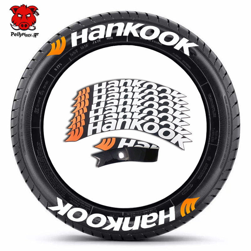 [One-piece set] Tire letter sticker one-piece set One-piece set Suitable for 4 tires No accessories included