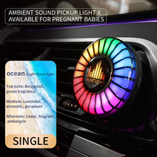 Load image into Gallery viewer, Car aromatherapy air outlet atmosphere light Car sound pickup light Car perfume voice-controlled rhythm light