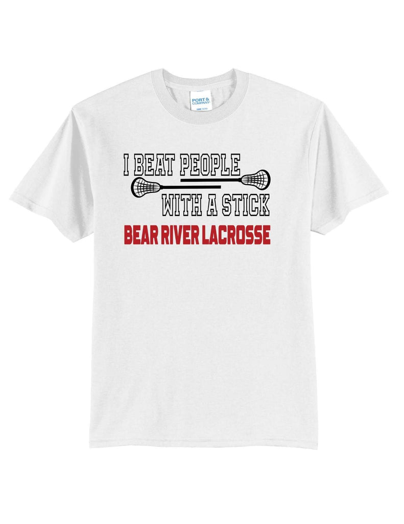 Youth Lacrosse Beat People with a Stick Apparel- Adult and Youth Sizes