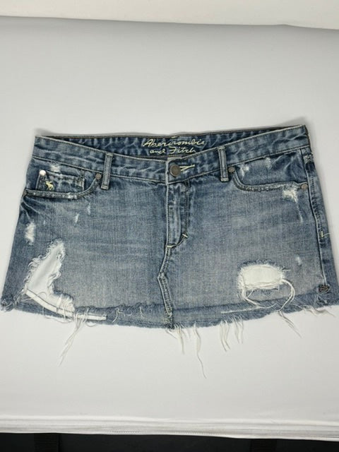 ABERCROMBIE&FITCH JEAN SKIRT,size 2 #34