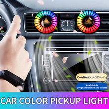 Load image into Gallery viewer, Car aromatherapy air outlet atmosphere light Car sound pickup light Car perfume voice-controlled rhythm light