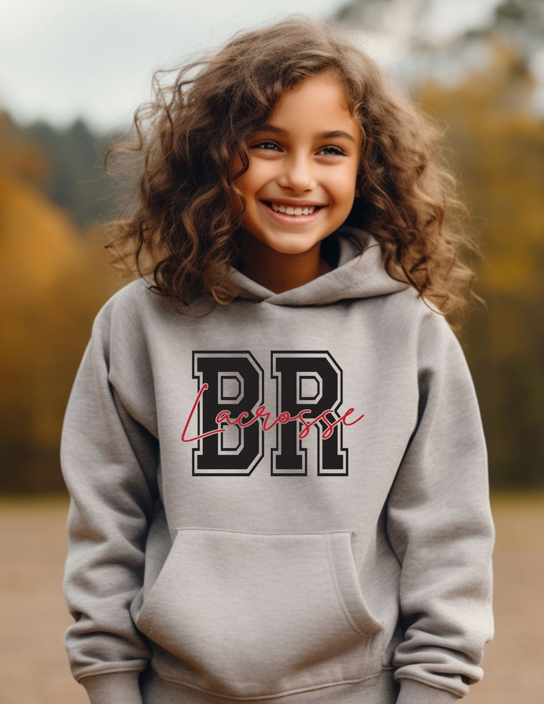 Boys Youth Lacrosse BR Lacrosse Cursive Hoodie- Adult & Youth Sizes