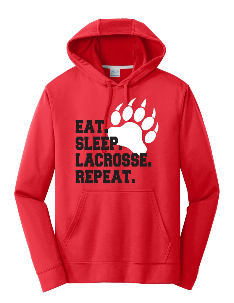 Boys Youth Lacrosse Eat Sleep Lacrosse Hoodie