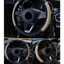 Load image into Gallery viewer, 38CM Car Steering Wheel Cover Auto Steering Wheel Braid On The Steering Wheel Cover Case Funda Volante Universal Car Accessories