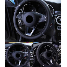 Load image into Gallery viewer, 38CM Car Steering Wheel Cover Auto Steering Wheel Braid On The Steering Wheel Cover Case Funda Volante Universal Car Accessories