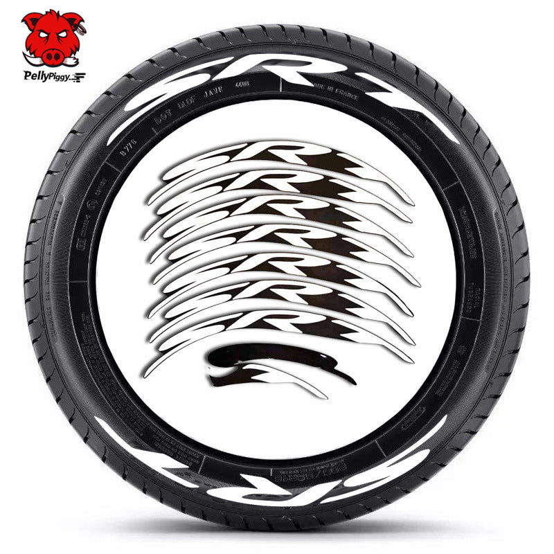 [One-piece set] Tire letter sticker one-piece set One-piece set Suitable for 4 tires No accessories included