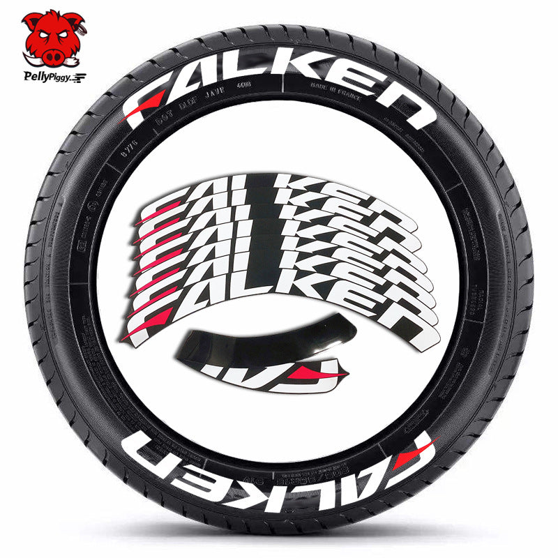 [One-piece set] Tire letter sticker one-piece set One-piece set Suitable for 4 tires No accessories included