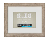 8 x10 Gray Belmont Frame With Mat