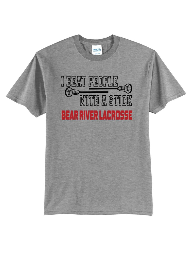 Youth Lacrosse Beat People with a Stick Apparel- Adult and Youth Sizes