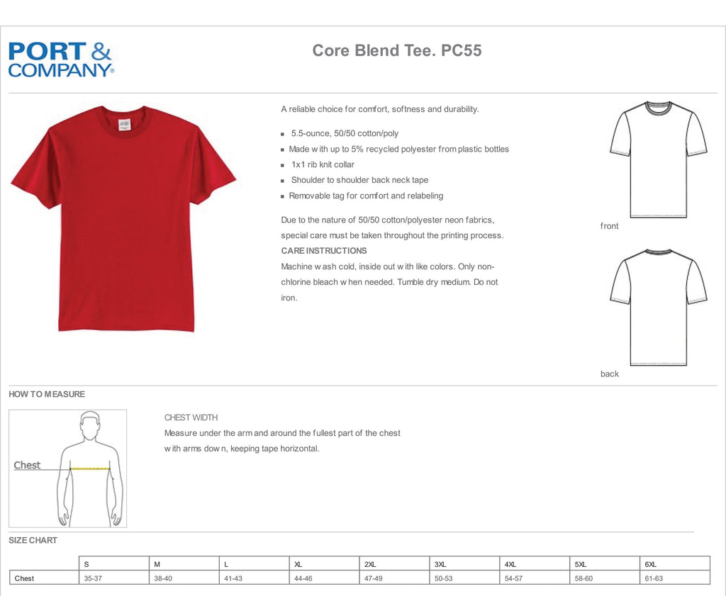 Where it all began Front & Back T-shirt 50/50 Blend