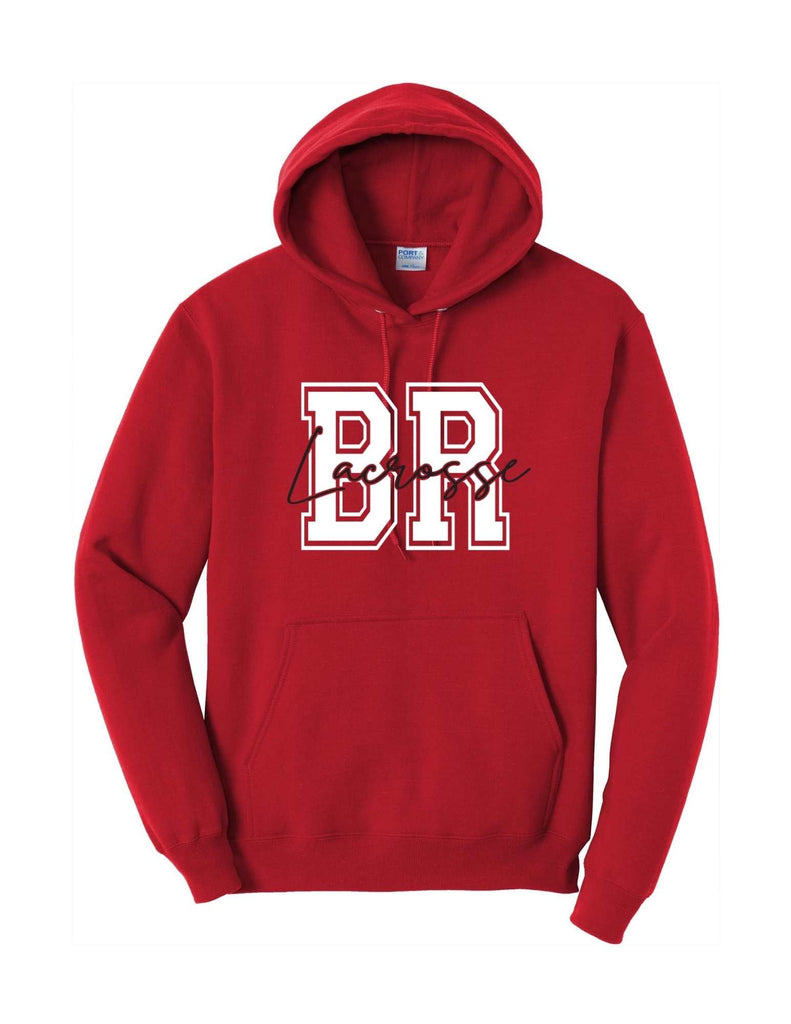 Boys Youth Lacrosse BR Lacrosse Cursive Hoodie- Adult & Youth Sizes