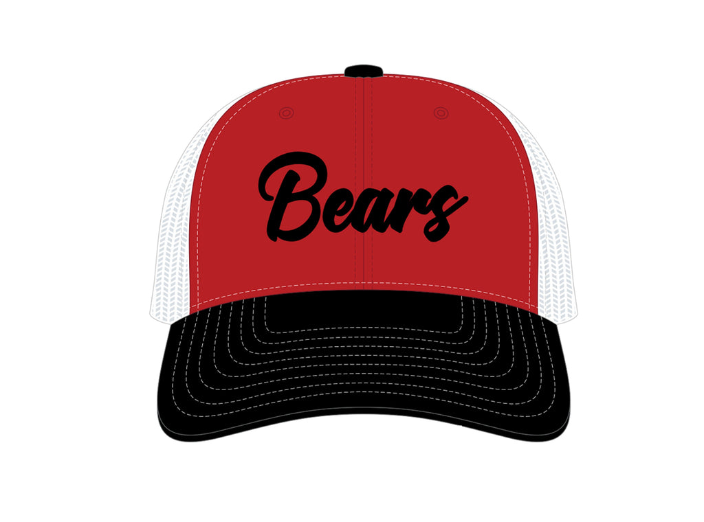 Boys Basketball Richardson 112 Bears Cursive Hat - 3D Embroidery